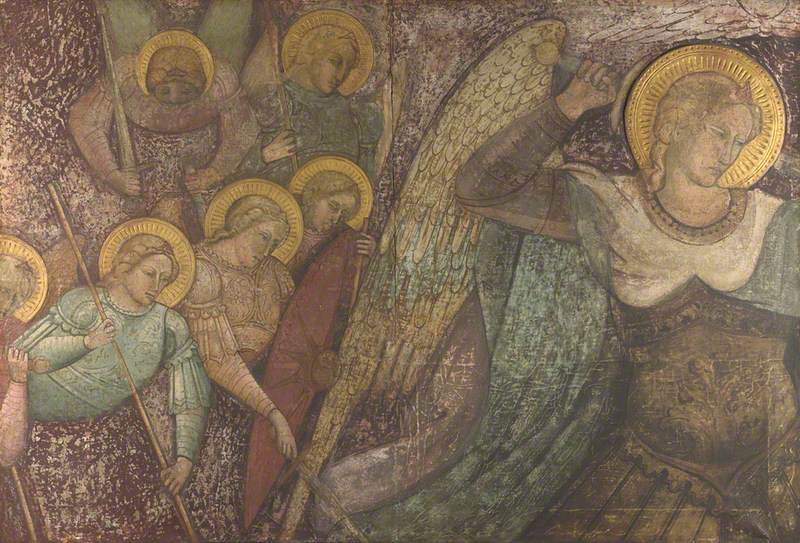 Sint-Michiel en de andere engelen - Spinello Aretino