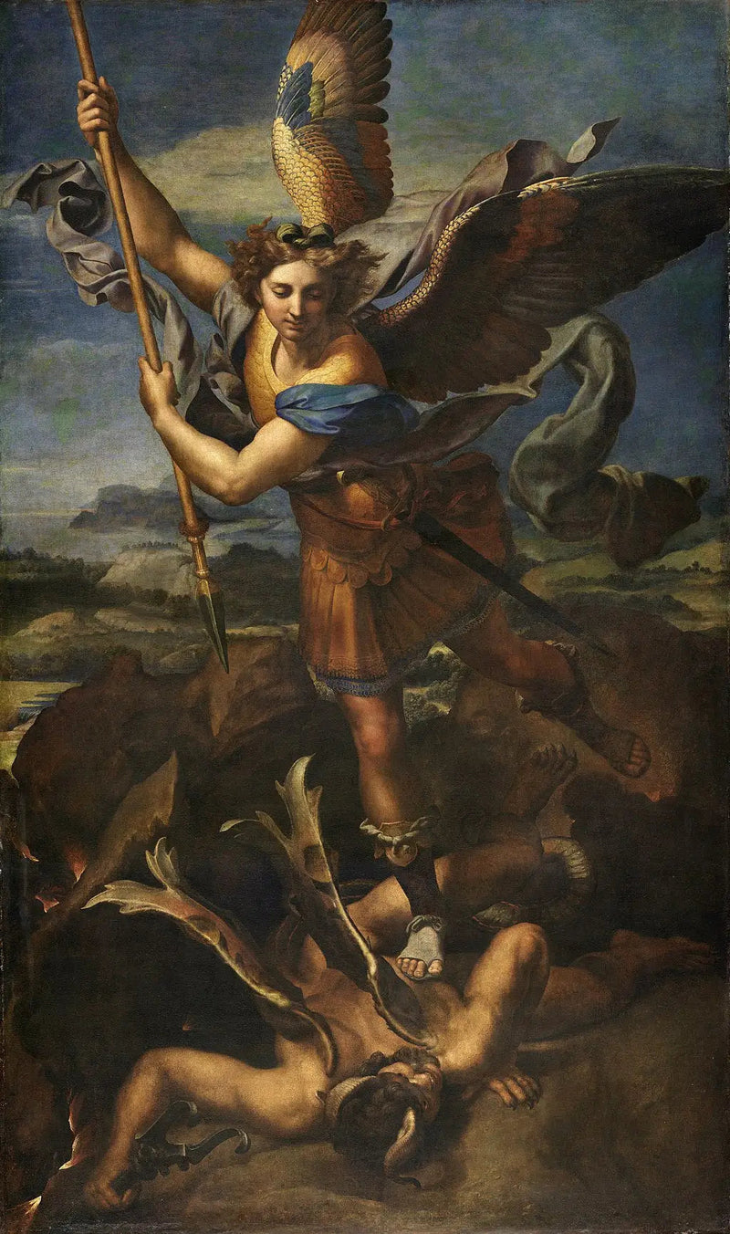 Sint Michael die de demon overwint - Raphael Sanzio