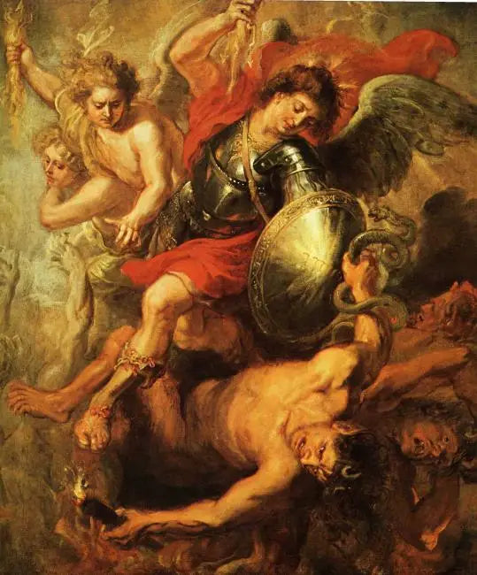 Sint-Michiel die de opstandige engelen verslaat - Peter Paul Rubens