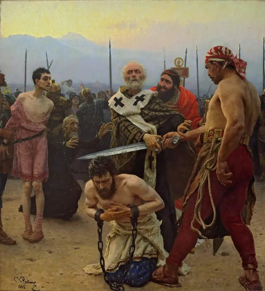 Sint-Nicolaas die de beul tegenhoudt - Ilya Repin