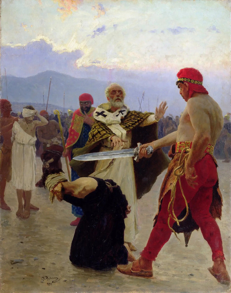 Sint-Nicolaas van Myra redt drie onschuldigen van de dood - Ilya Repin
