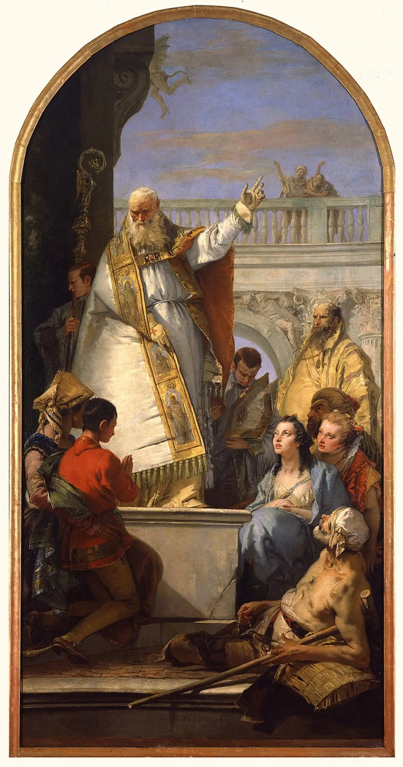 Sint Patrick, bisschop van Ierland - Giovanni Battista Tiepolo
