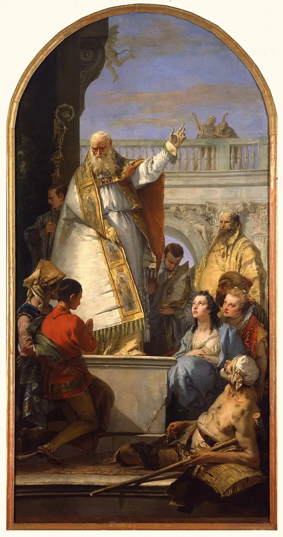 Sint Patrick, bisschop van Ierland - Giovanni Battista Tiepolo