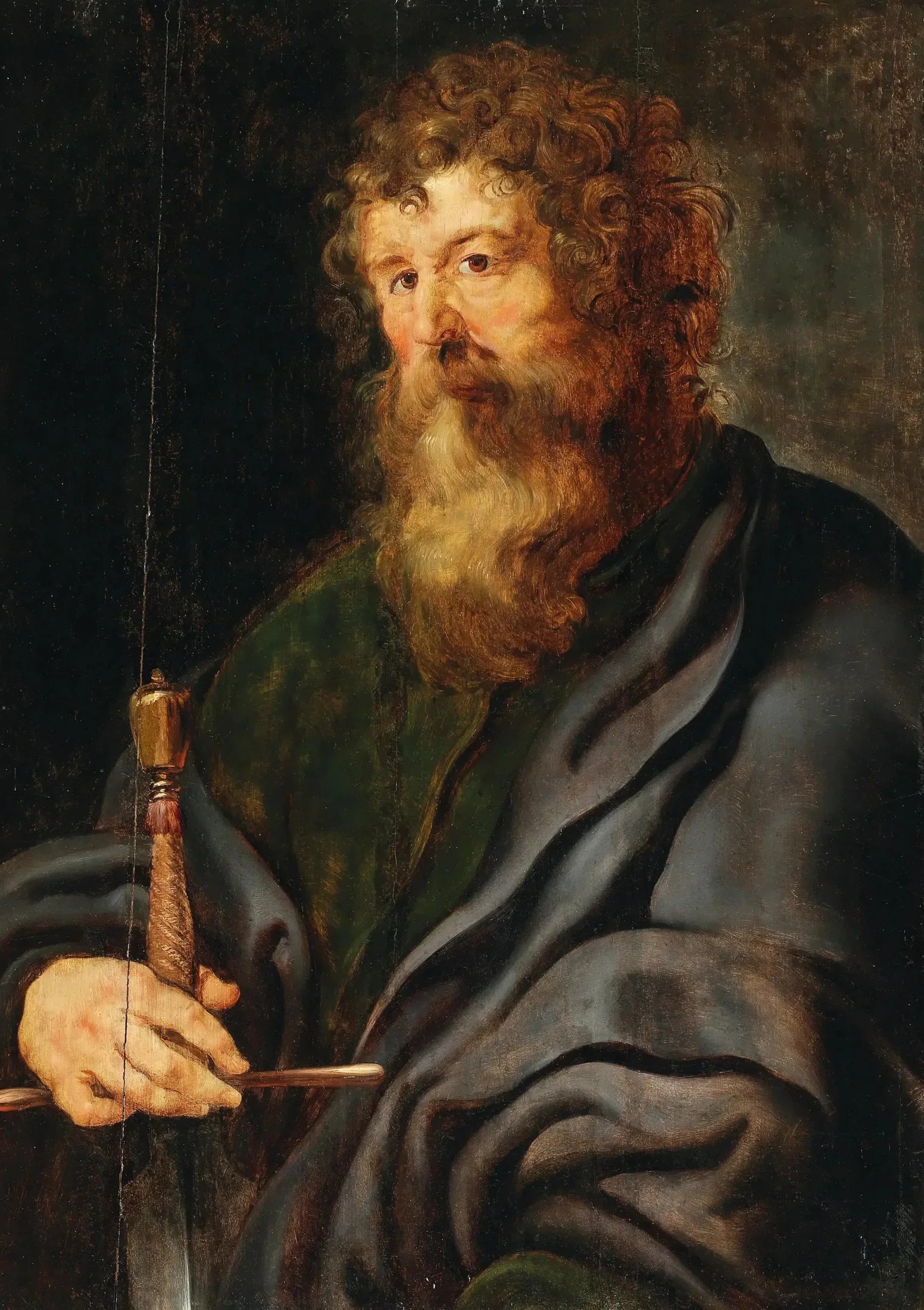 Saint Paul avec une épée - Peter Paul Rubens image 1 copie de tableau peinte à la main