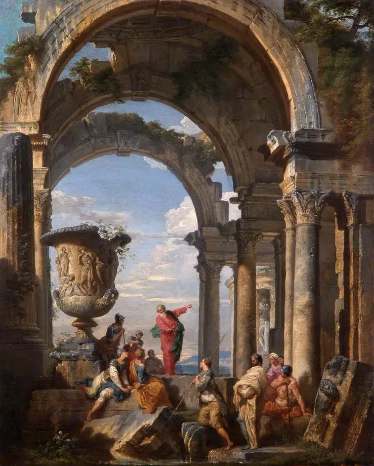 Sint Paulus predikt in Athene - Giovanni Paolo Panini

Source:
Saint Paul prêchant à Athènes - Giovanni Paolo Panini
