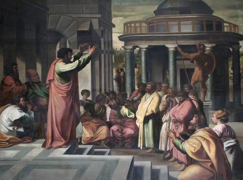 Sint Paulus predikend in Athene - Raphael Sanzio