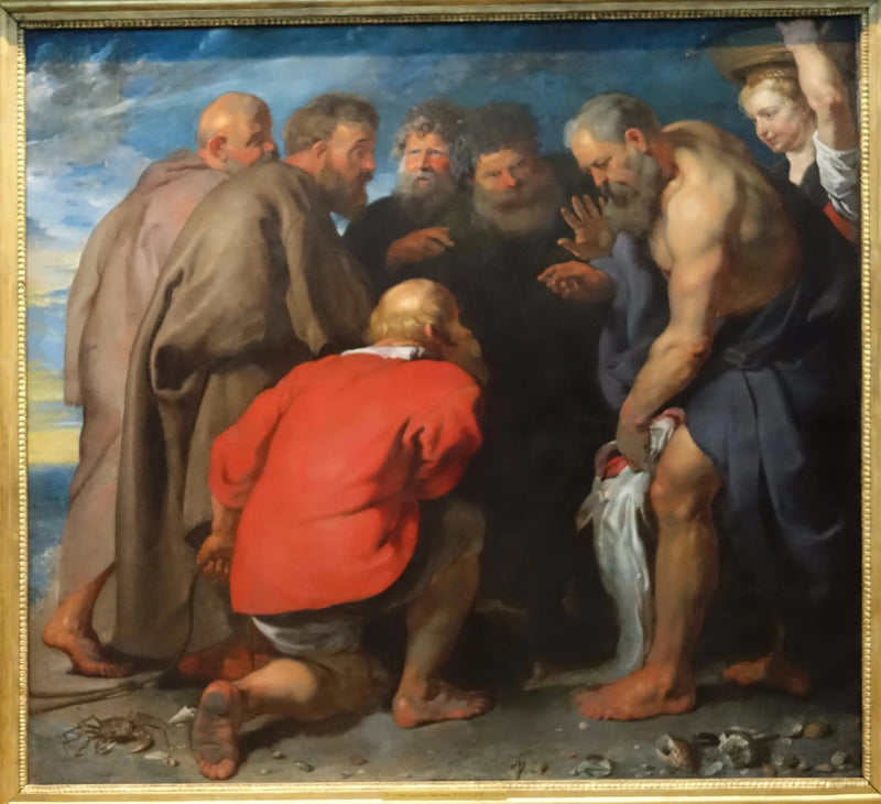 Sint Pierre die het geld van de belasting vindt - Peter Paul Rubens