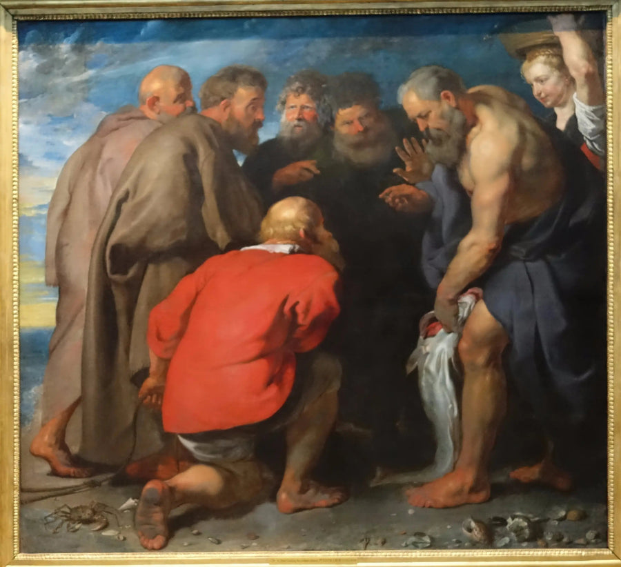 Sint Pierre die het geld van de belasting vindt - Peter Paul Rubens