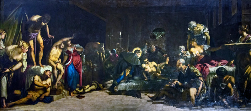Sint Roch in het ziekenhuis - Jacopo Tintoretto