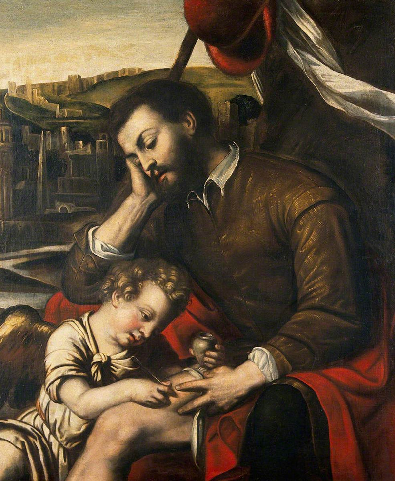 Sint Roch en de Engel - Alessandro Bonvicino