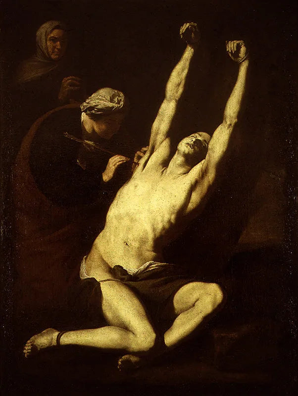 Sint Sebastianus bijgestaan door Sint Irene - Jusepe de Ribera