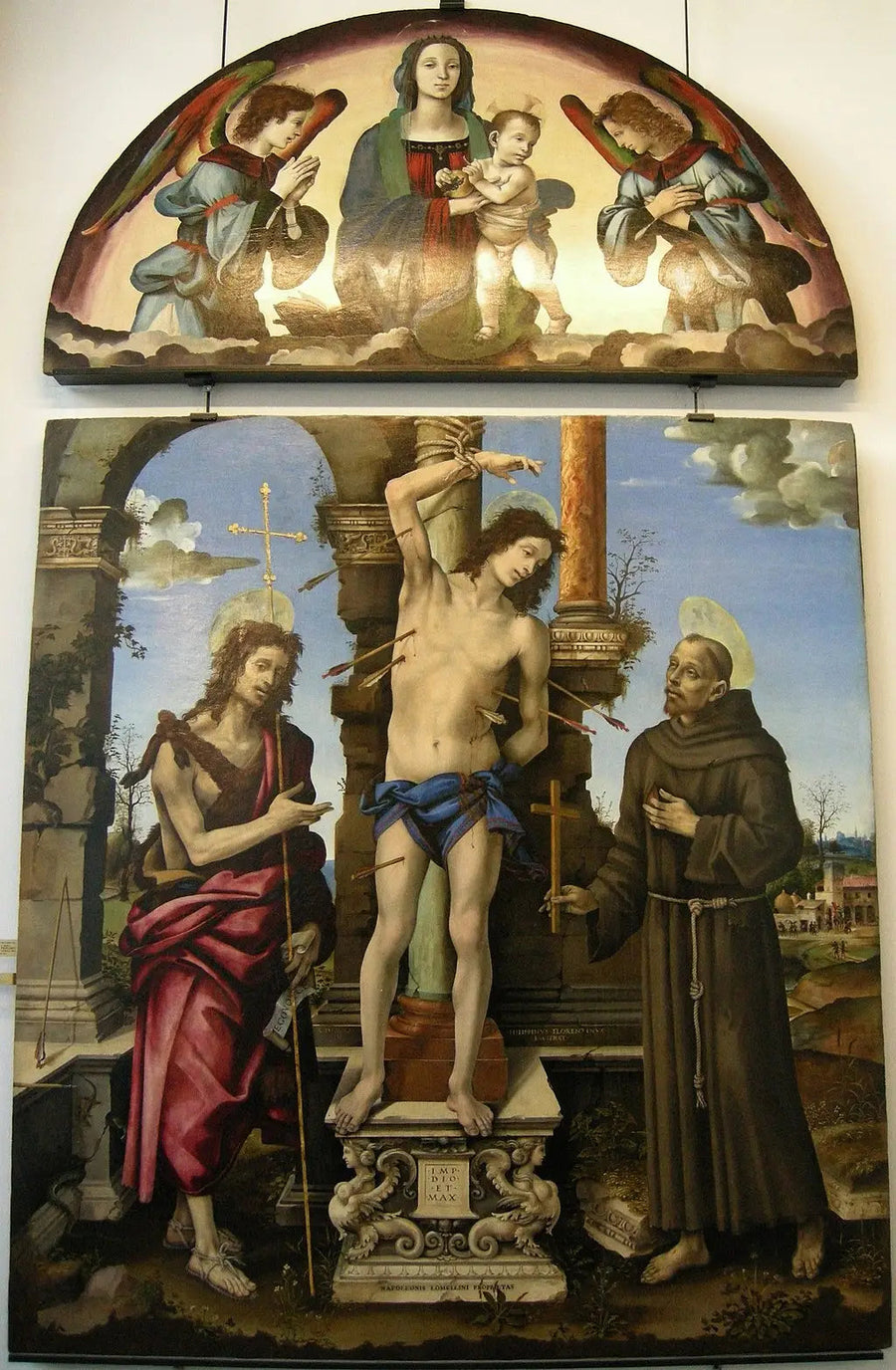 Sint Sebastiaan met de Maagd en het Kind - Filippino Lippi