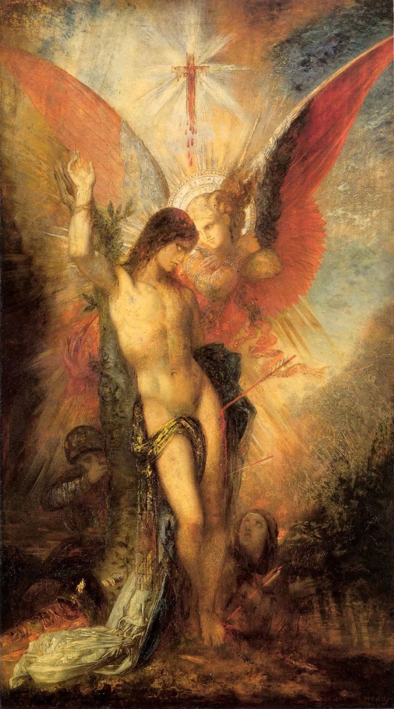 Sint-Sebastiaan en de engel - Gustave Moreau