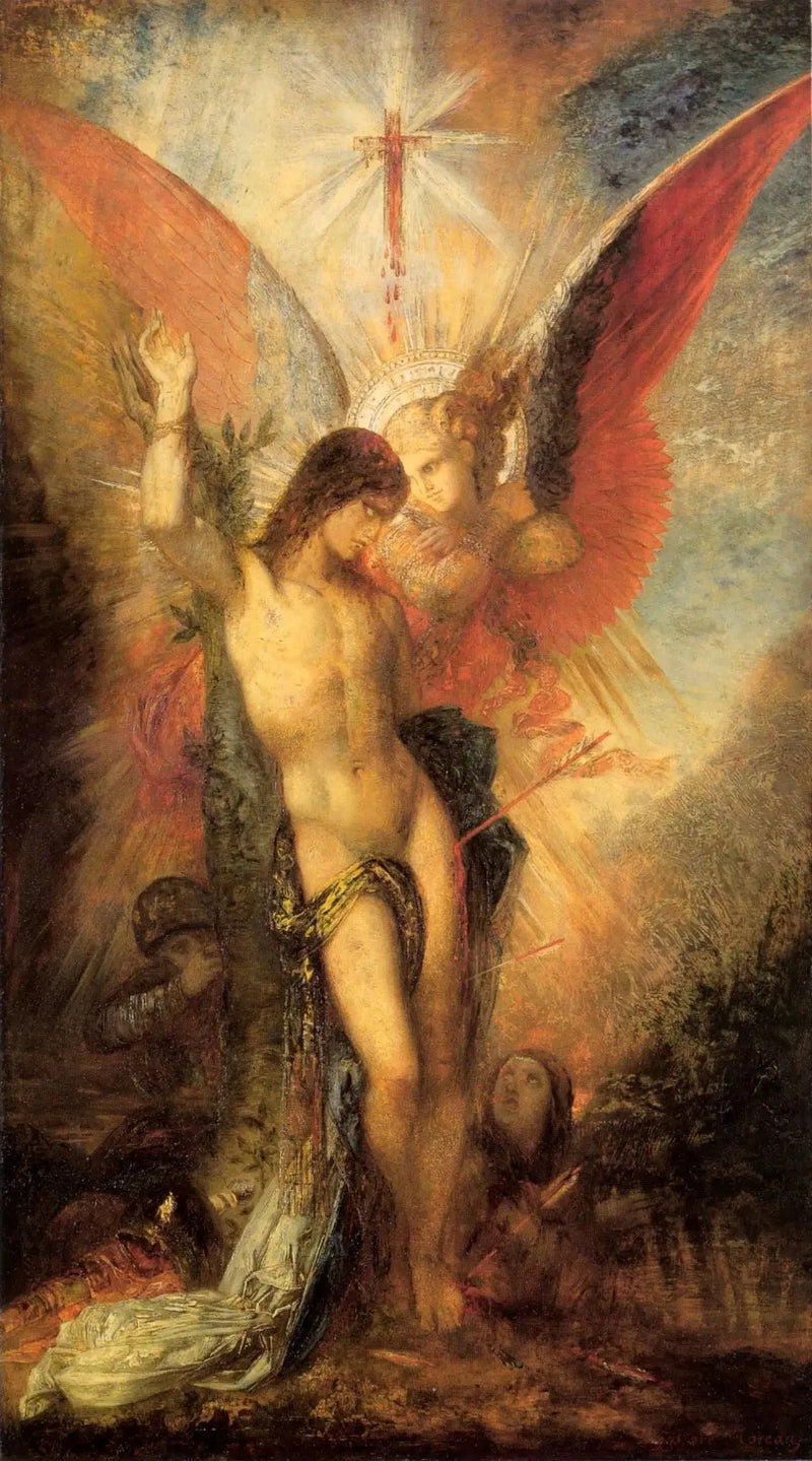 Sint-Sebastiaan en de engel - Gustave Moreau