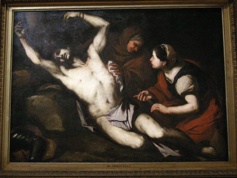 Sint Sebastiaan genezen door Irène - Luca Giordano