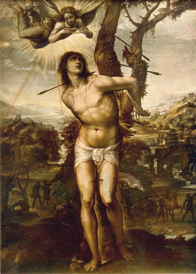 Saint Sébastien - Il Sodoma (Giovanni Antonio Bazzi) image 1 reproduction artisanale de tableau