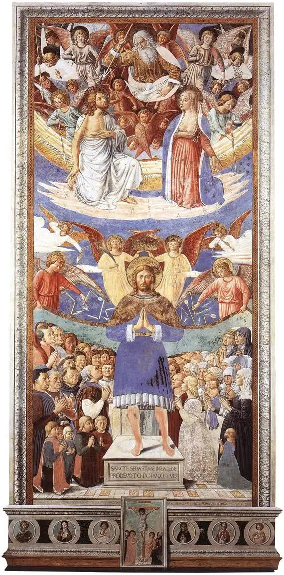 Sint Sebastiaan Bemiddelaar - Benozzo Gozzoli