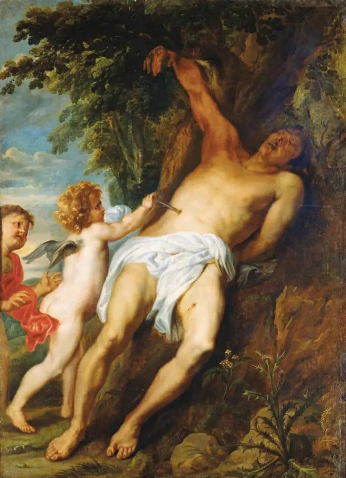 Sint Sebastiaan gered door de engelen - Antoine van Dyck

Source:
Saint Sébastien secouru par les anges - Antoine van Dyck