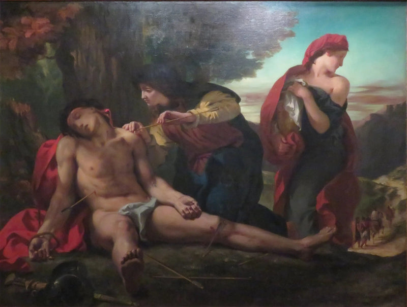 Sint Sebastiaan gered door de heilige vrouwen - Eugène Delacroix