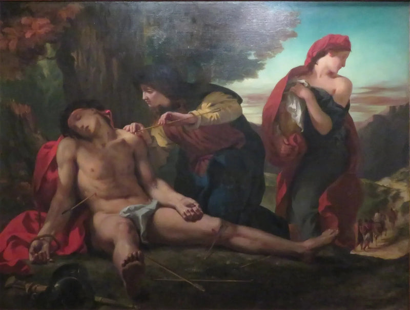 Sint Sebastiaan gered door de heilige vrouwen - Eugène Delacroix