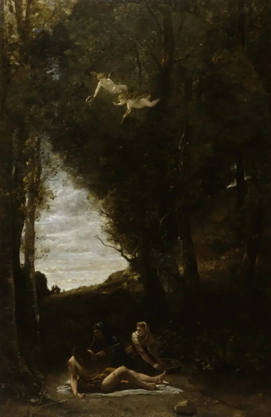 Sint Sebastianus gered door de Heilige Vrouwen - Jean-Baptiste Camille Corot