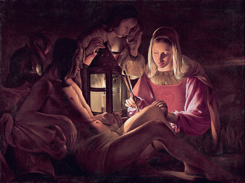 Sint Sebastiaan verzorgd door Irène - Georges de La Tour