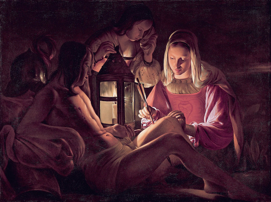 Sint Sebastiaan verzorgd door Irène - Georges de La Tour