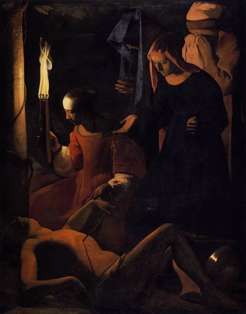 Sint Sebastiaan verzorgd door Irène - Georges de La Tour