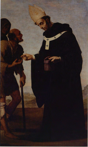 Sint Thomas van Villanova - Francisco de Zurbarán