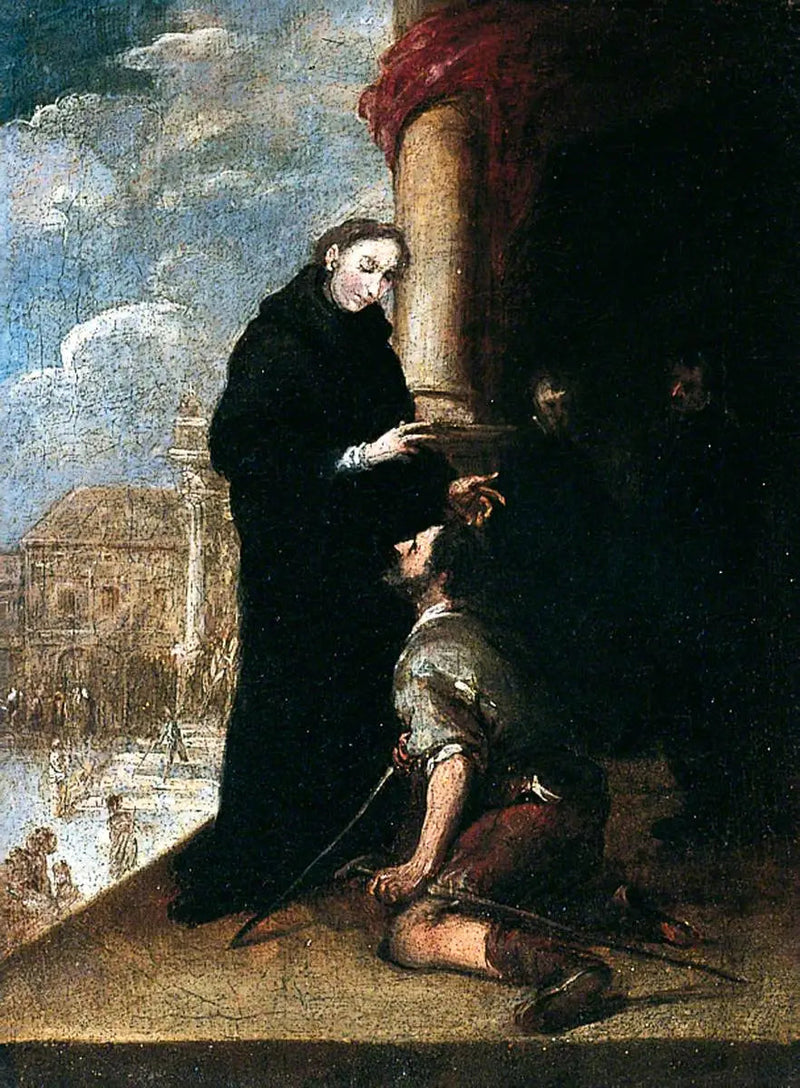 Sint Thomas van Villanueva geneest een kreupele - Bartolomé Esteban Murillo

Source:
Saint Thomas de Villanueva guérissant un boiteux - Bartolomé Esteban Murillo