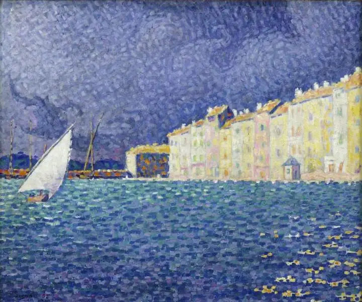 Saint-Tropez, de storm - Paul Signac