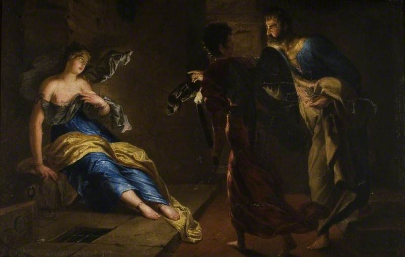 Heilige Agatha genezen door Sint Petrus - Gerrit van Honthorst
