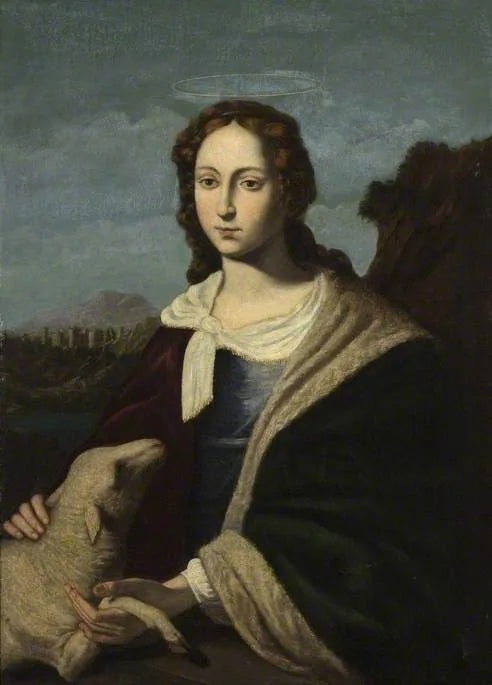 Sint Agnes en het Lam - Jusepe de Ribera