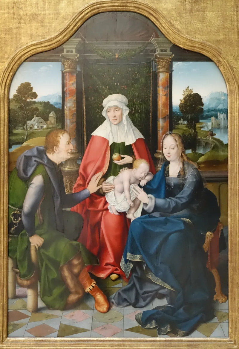 Heilige Anna Trinitaire en Sint Joachim - Joos van Cleve