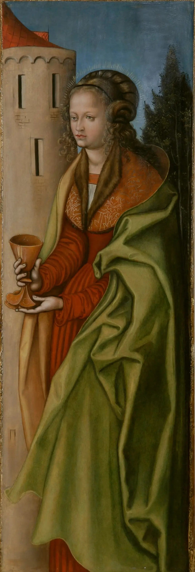 Sint Barbara - Lucas Cranach de Oude