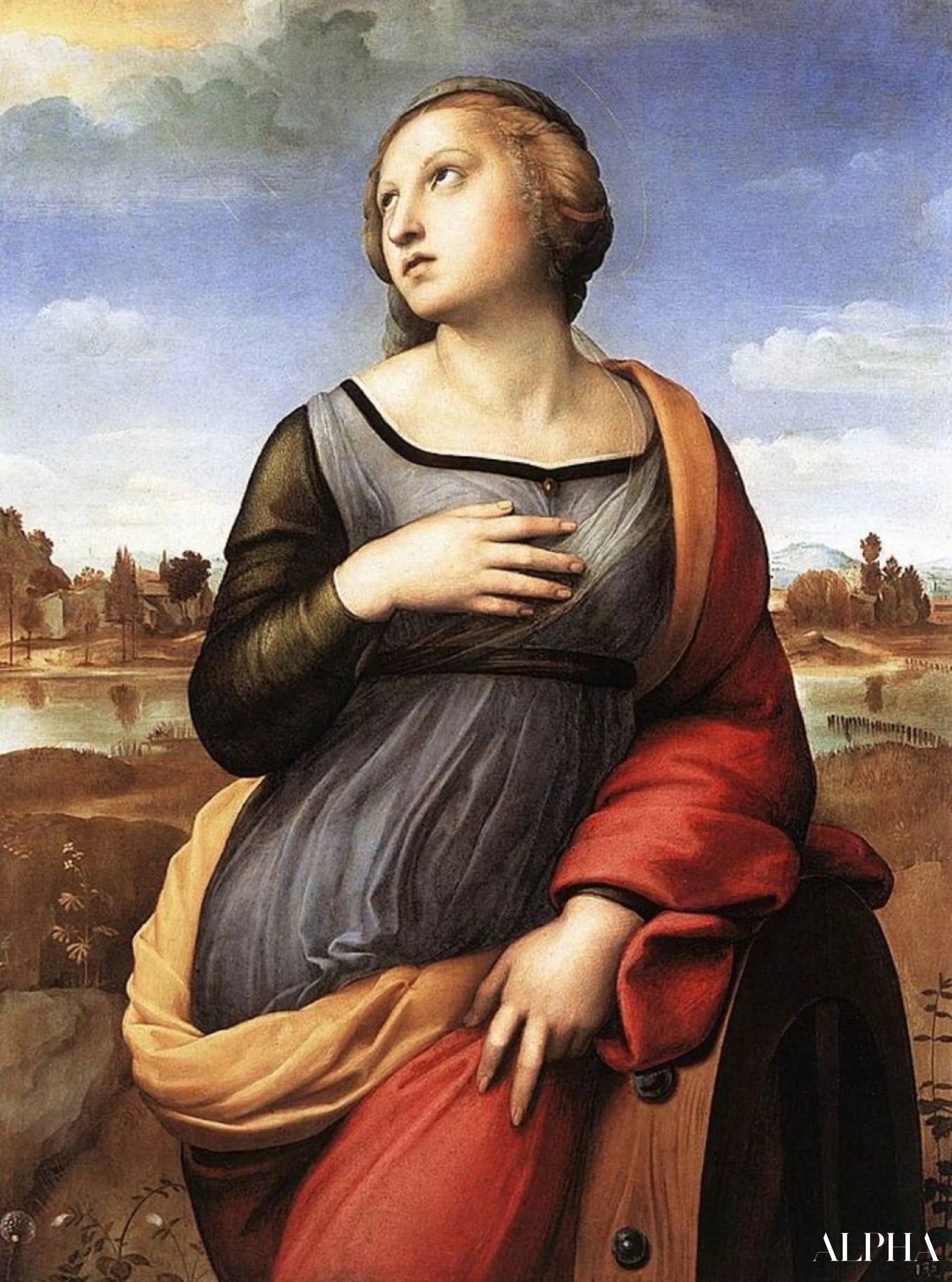 Heilige Catharina van Alexandrië - Rafaël (schilder) - Reproducties van schilderijen en hoogwaardige schilderkunst