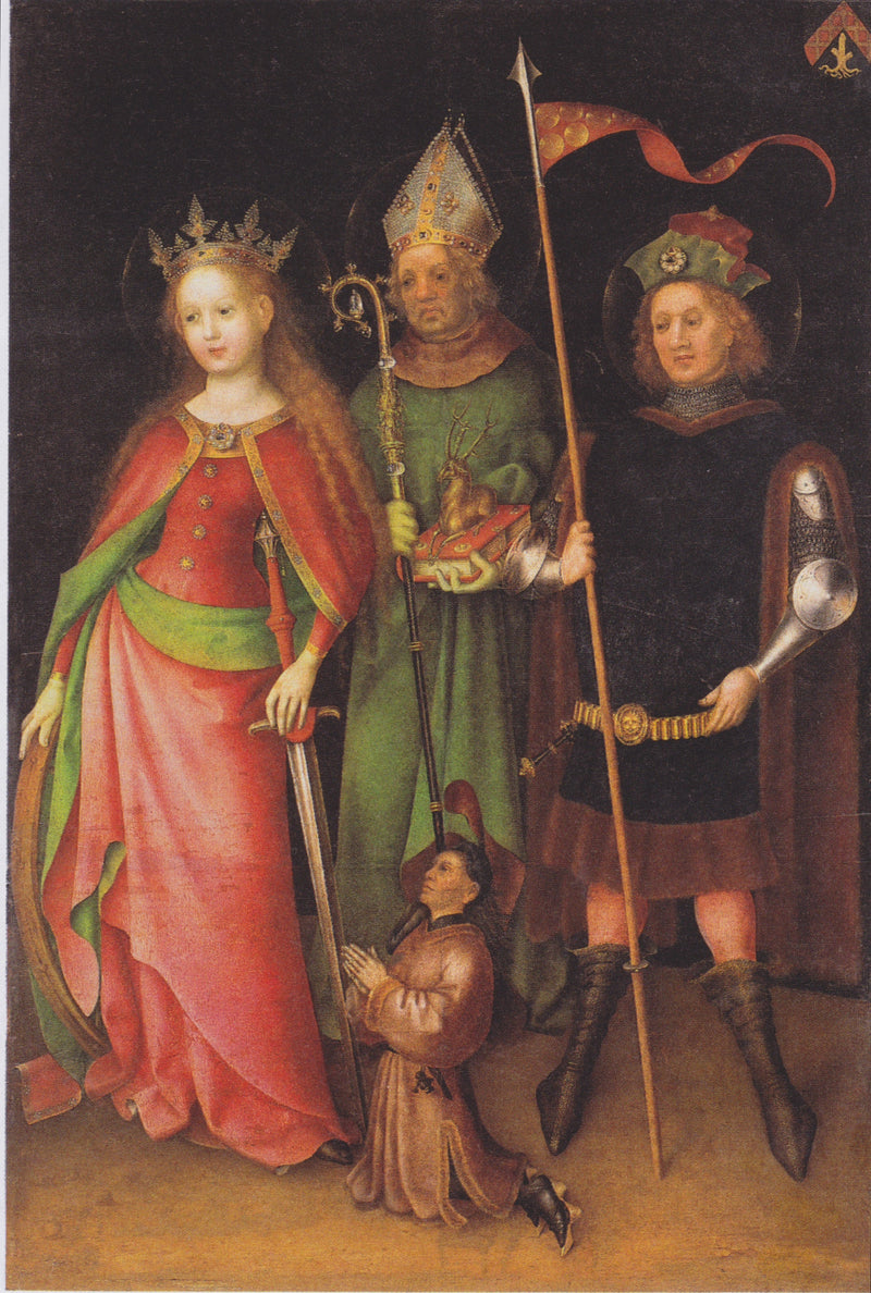 Sint Catharina, Sint Hubertus en Sint Quirinus (Altaar van het Laatste Oordeel) - Stefan Lochner