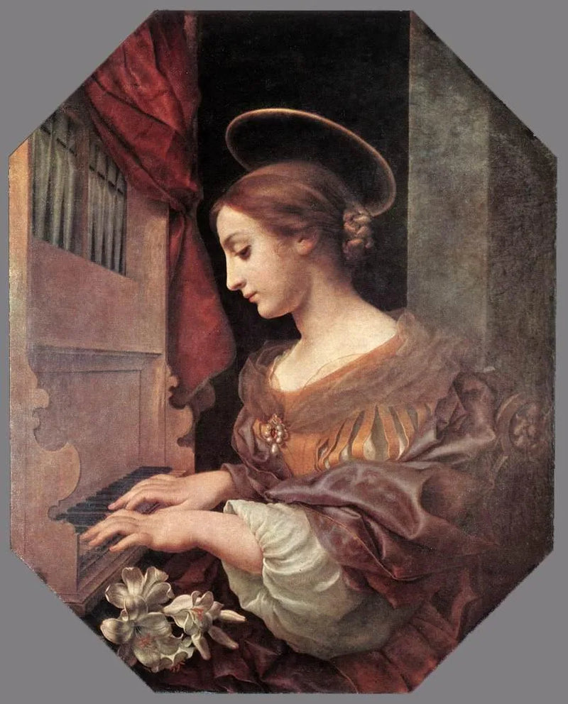 Sint Cecilia op het orgel. - Carlo Dolci
