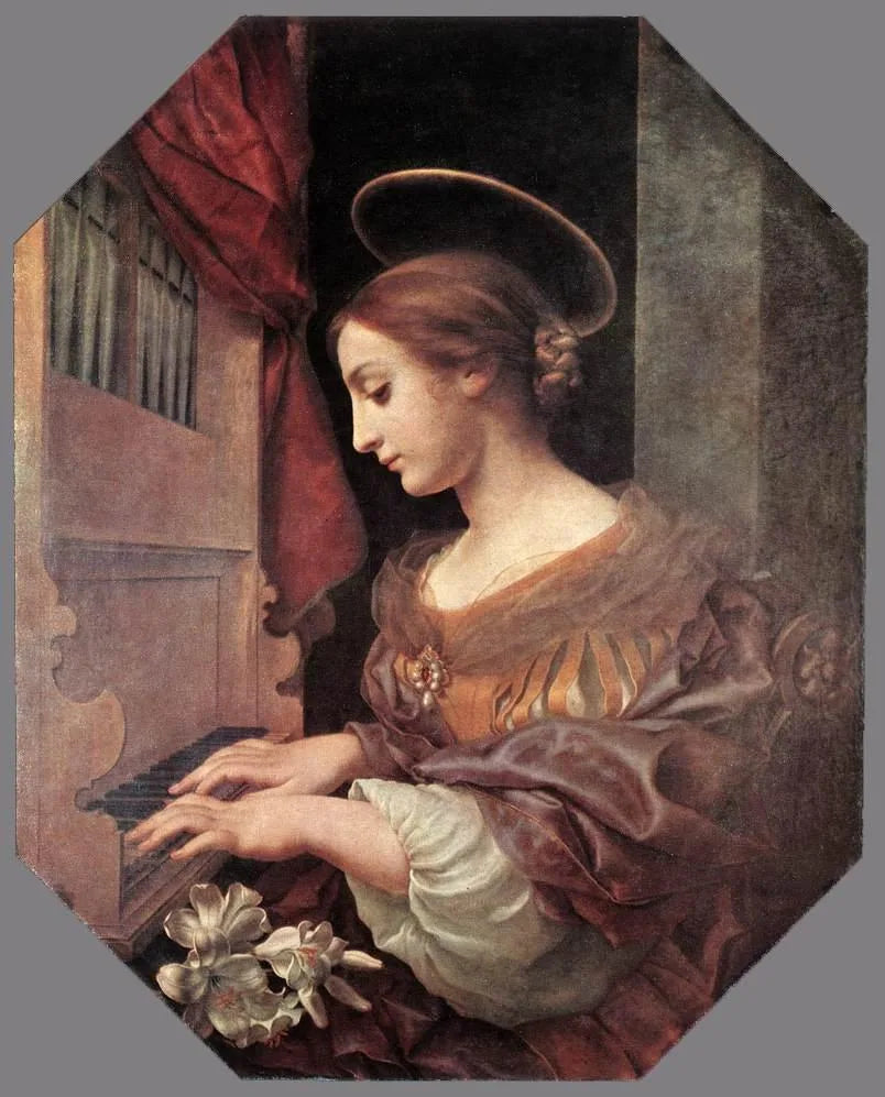 Sint Cecilia op het orgel. - Carlo Dolci