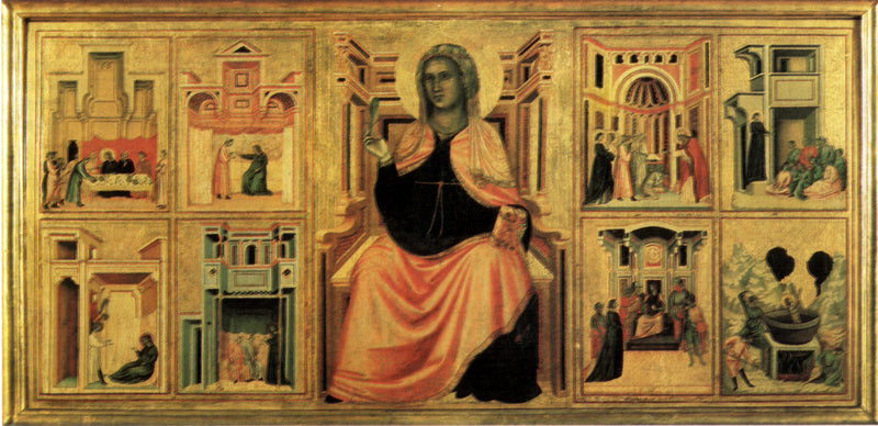Sint Cecilia en scènes uit haar leven - Meester van Sint Cecilia