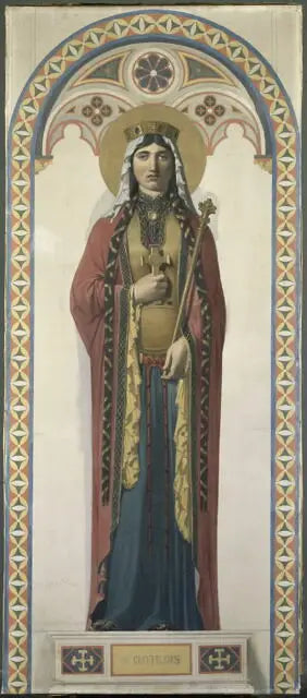 Sainte Clotilde, vrouw van Clovis - Jean-Auguste-Dominique Ingres