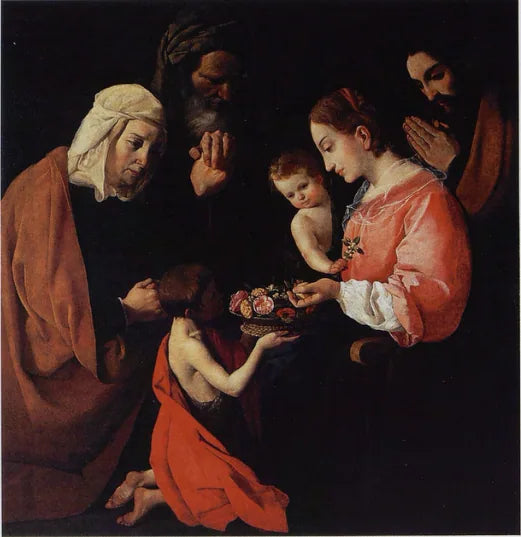 Heilige Familie met het kind Sint-Jan de Doper en zijn ouders - Francisco de Zurbarán