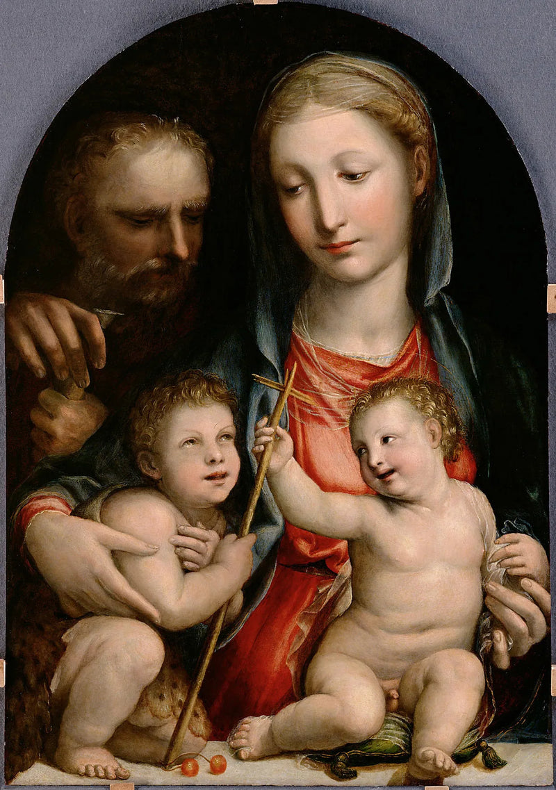 Heilige Familie met kind Saint-Jean-Baptiste - Il Sodoma (Giovanni Antonio Bazzi)