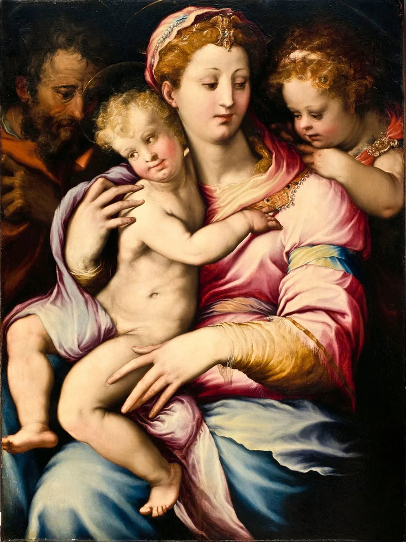 Heilige Familie met Sint-Jan de Doper - Francesco Salviati