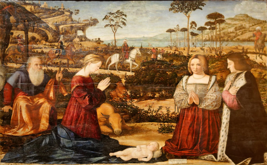 Heilige Familie en Donateurs - Vittore Carpaccio