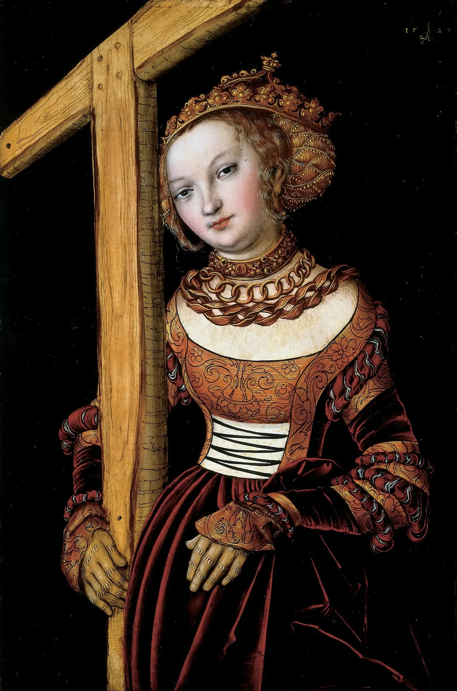 Sint Helena met het Kruis - Lucas Cranach de Oudere