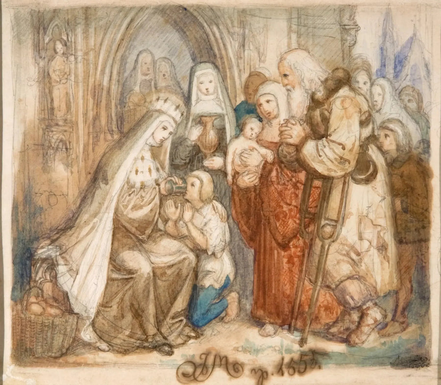 Sint Jadwige onder de armen - Jan Matejko

Source:
Sainte Jadwige parmi les Pauvres - Jan Matejko