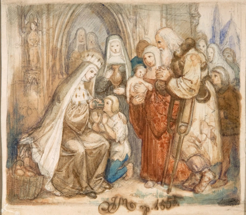 Sint Jadwige onder de armen - Jan Matejko

Source:
Sainte Jadwige parmi les Pauvres - Jan Matejko