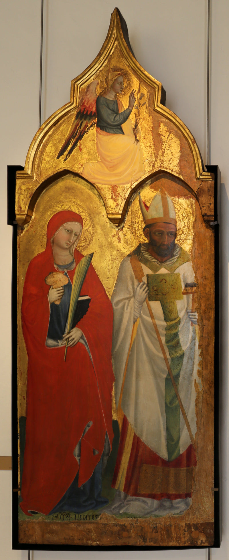 Sint Lucia en Sint Blaise / boven, Aartsengel van de Aankondiging - Bicci di Lorenzo