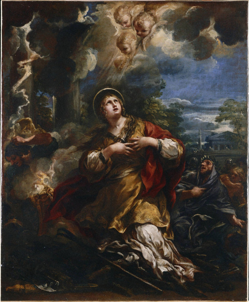 Sint Martine weigert de afgoderij - Pietro da Cortona